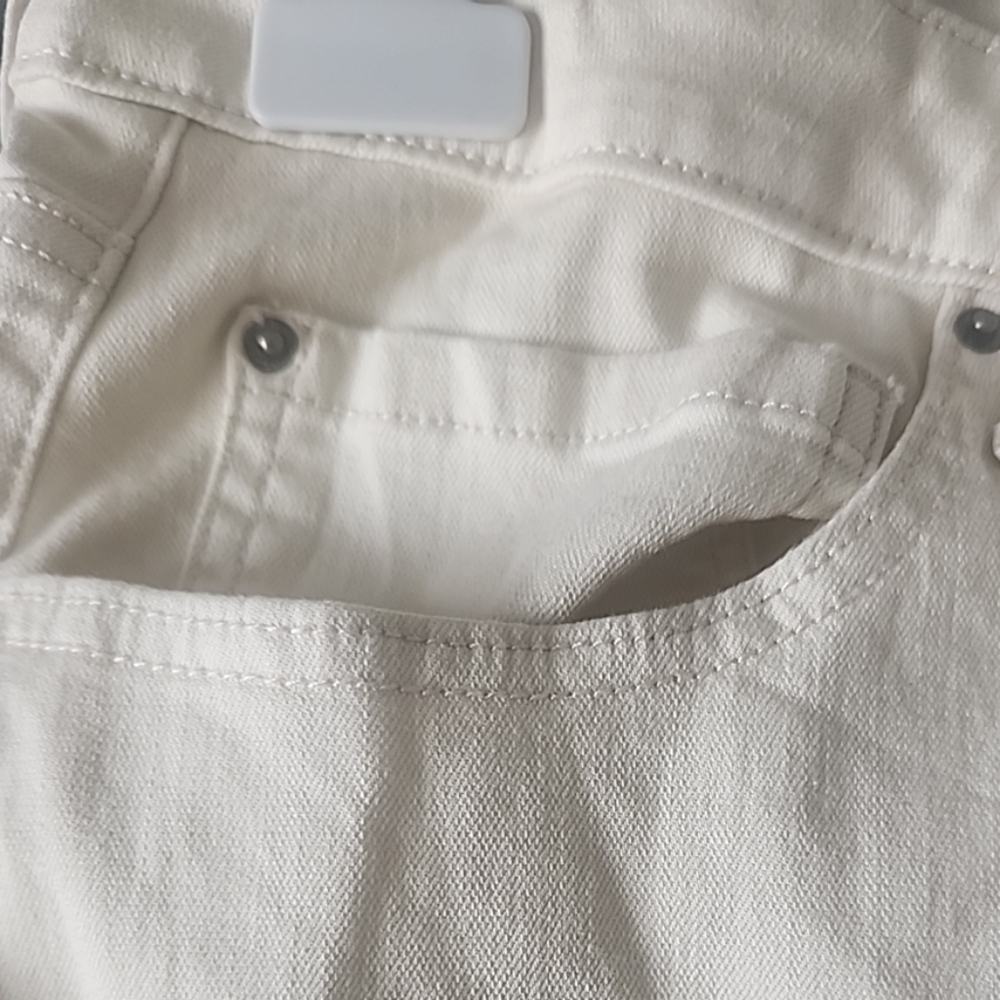 High Waisted Cargo Maxi Skirt Off-White Plus Size 16–18 Stretch Pockets NWT - Picture 4 of 10